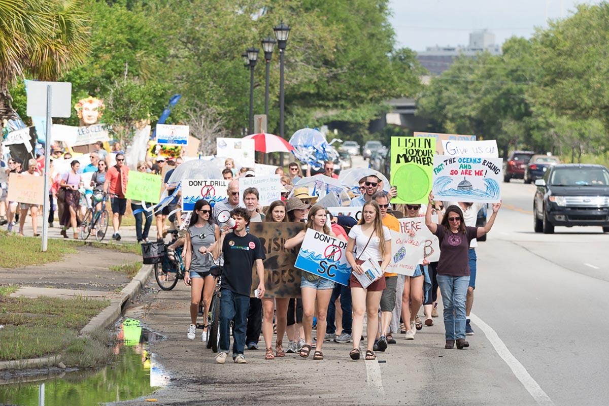 Climate March in Charleston in 2017 - Photo by ©Stan Foxworthy, Foxworthy Studios, Inc.